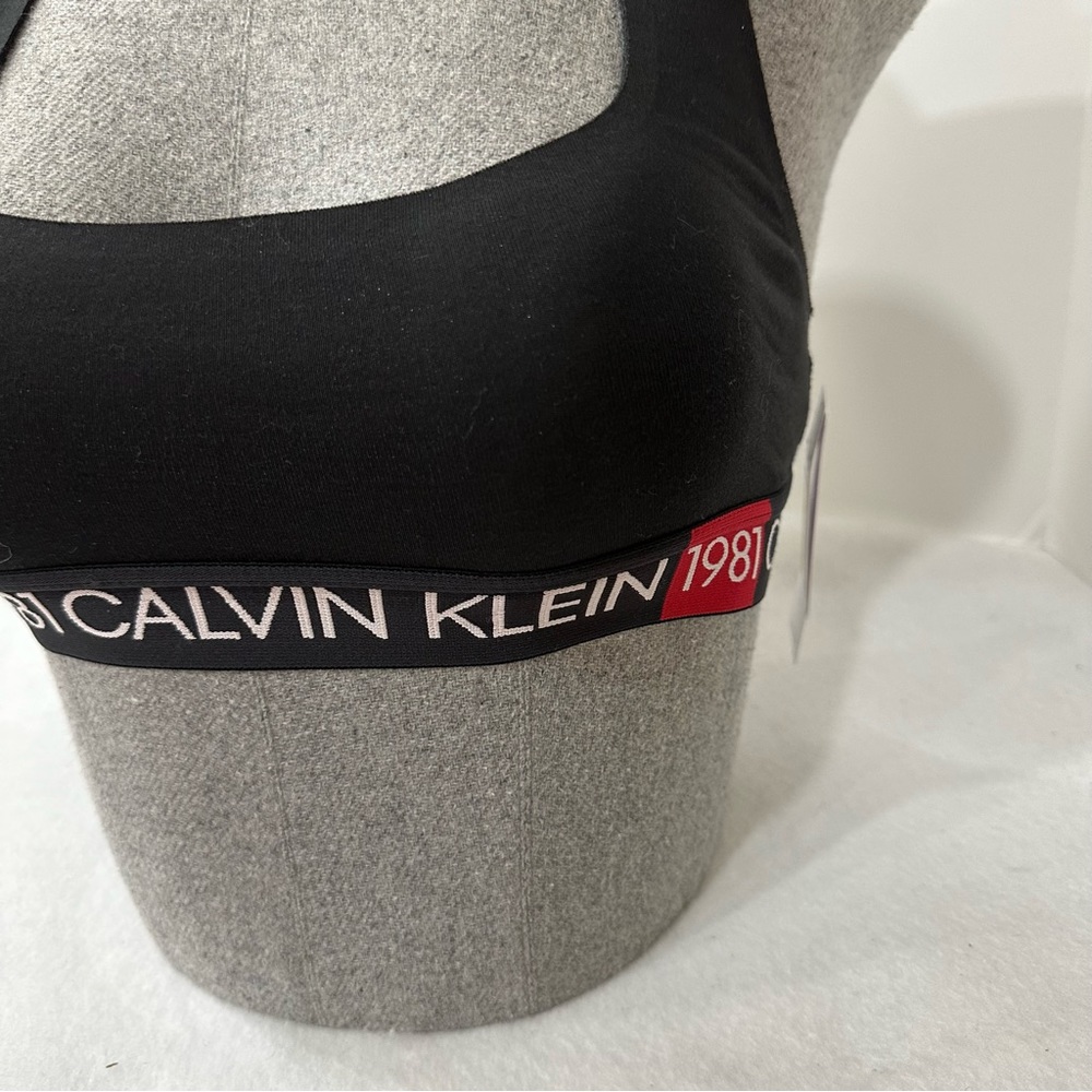 Black 1981 Bold Calvin Klein Bralette - Picture 4 of 11